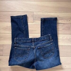 Y2k Aeropostale Denim Capris Womens Sz 5/6 Dark Wash Low Rise indies mcbling